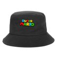 thumbnail image 1 of Sombrero de cubo Kawaii Sanrio Kuromi, figura de Anime Stitch Mario, sombrero para el sol al aire libre, moda coreana, ocio, pareja, gorro de lavabo de dibujos animados Y2K, 1 of 4