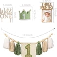 thumbnail image 4 of Baby First Birthday Party Decorations First Highchair Banner For Baby Boys Blue High Chair Banner Crown Cake Topper Baby Photo Banner 1st Birthday Photo Backdrop, 4 of 7