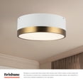 thumbnail image 2 of FM556212AGMB-Alora Lighting-Brisbane - 2 Light Flush Mount-4.13 Inches Tall and 12 Inches Wide-Aged Gold/Matte Black Finish, 2 of 7