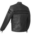 thumbnail image 5 of New AXE Men's Leather Jacket Motorcycle CE Armor Biker Street Cruiser Safety All Black XL, 5 of 7