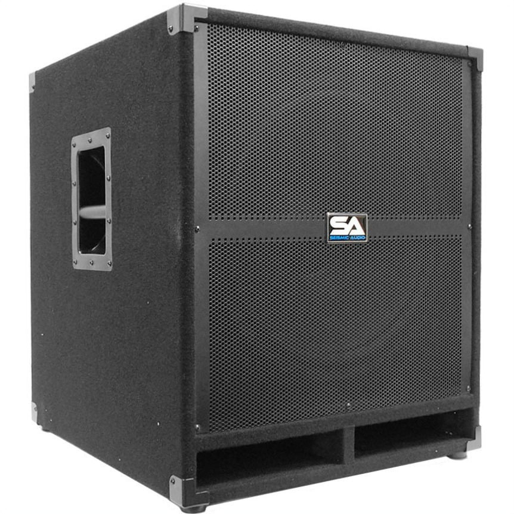 Seismic Audio Tremor 18 Subwoofer System, 500 W RMS, Black - image 5 of 6