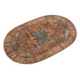 thumbnail image 5 of Unique Loom Timeless Collection Area Rug - Peter (4' 1" x 6' 1" Oval Rust Red/Blue), 5 of 8