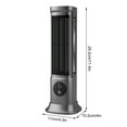 thumbnail image 4 of Tower Fan, Quiet Cooling Fan with 3 Speeds, LED Display, Vertical and Horizontal Use Bladeless Standing Fan Floor Fan for Bedroom Home Office Indoor, 4 of 9