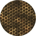 thumbnail image 1 of Ahgly Company Indoor Round Patterned Light Brown Area Rugs, 6' Round, 1 of 6