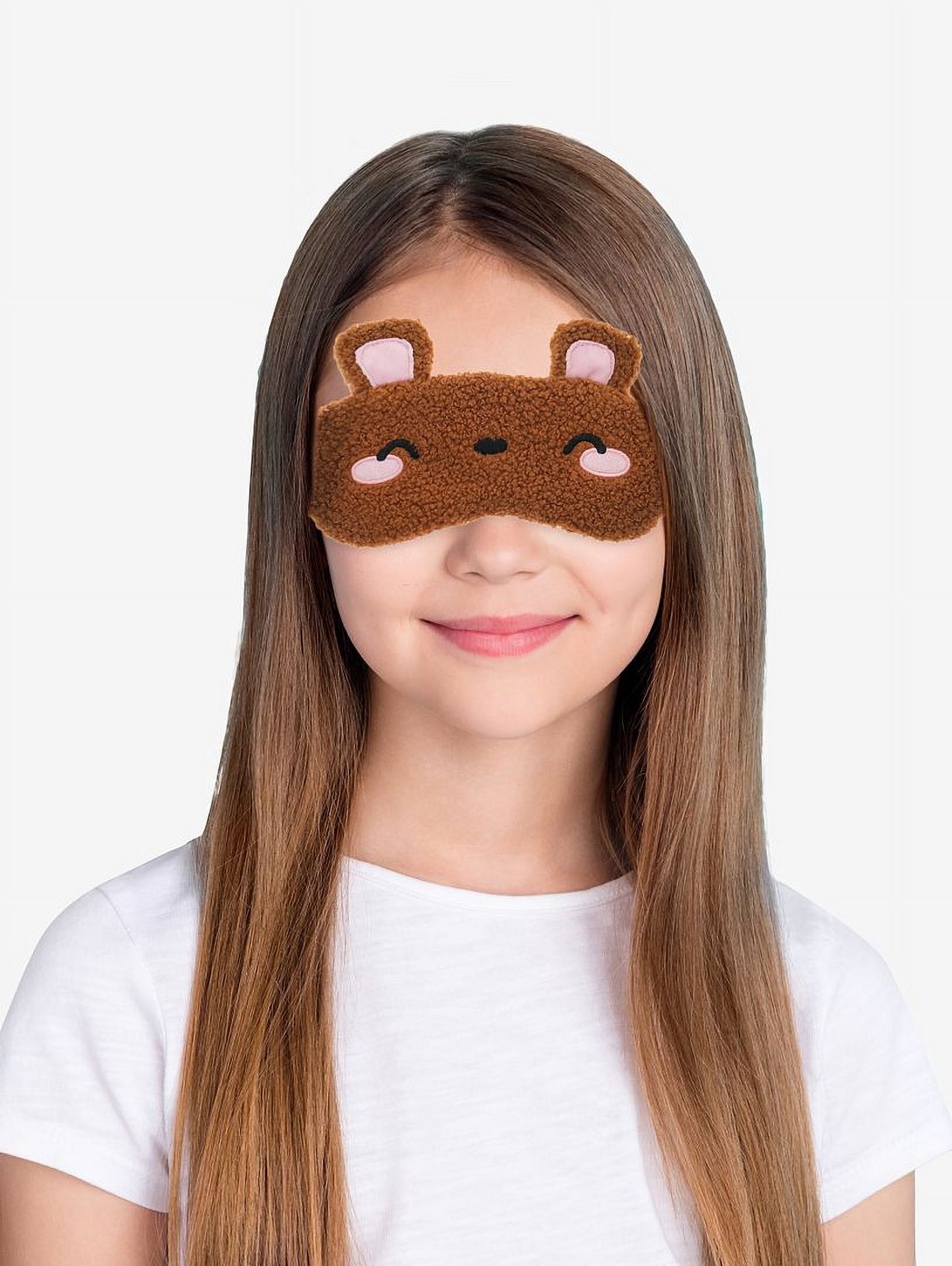 Wonder Nation Girl's Teddy Bear Sleepover Plastic Polyester Kit, (3 Piece)