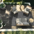 thumbnail image 2 of Garland Rug Garden Trellis Polypropylene Cinder Gray Indoor/Outdoor Area Rug, 7' x 10', 2 of 7