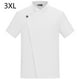thumbnail image 2 of Uniforme de chef Delantal de cocina de verano de manga corta con bolsillos delanteros Trajes Servidor de carnicero Ropa Suministros para el hogar Absorbedores de humedad Blanco 3XL Inevent LF000327-05, 2 of 7