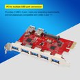 thumbnail image 3 of Pci à Usb Convertisseur, 2 Ports Usb 3.0 Pci à Usb Module Board PCI-E à 5 Ports Pci à Usb, RJ45 Intégré 1Gbps pour Ordinateur, 3 of 8