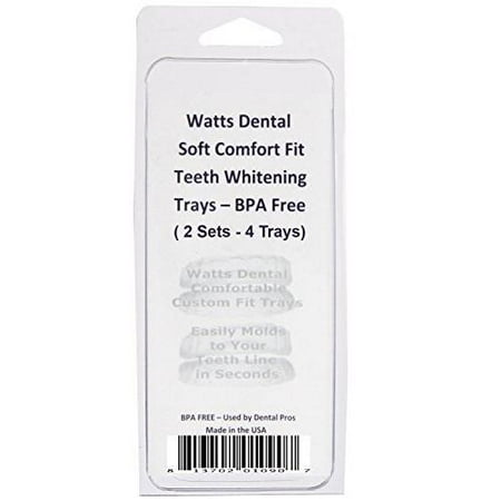 Watts Beauty Dental Comfort Fit Teeth Whitening Trays - 4 Trays -2