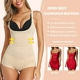 thumbnail image 4 of VASLANDA 2 Packs Shapewear Bodysuit for Women Tummy Control Open Bust Seamless Body Shaper Waist Slimmer, 4 of 6