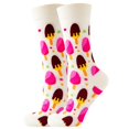 thumbnail image 1 of White Popsicle Patterned Socks (Adult Medium - Women's Shoe Sizes 5-10), 1 of 3