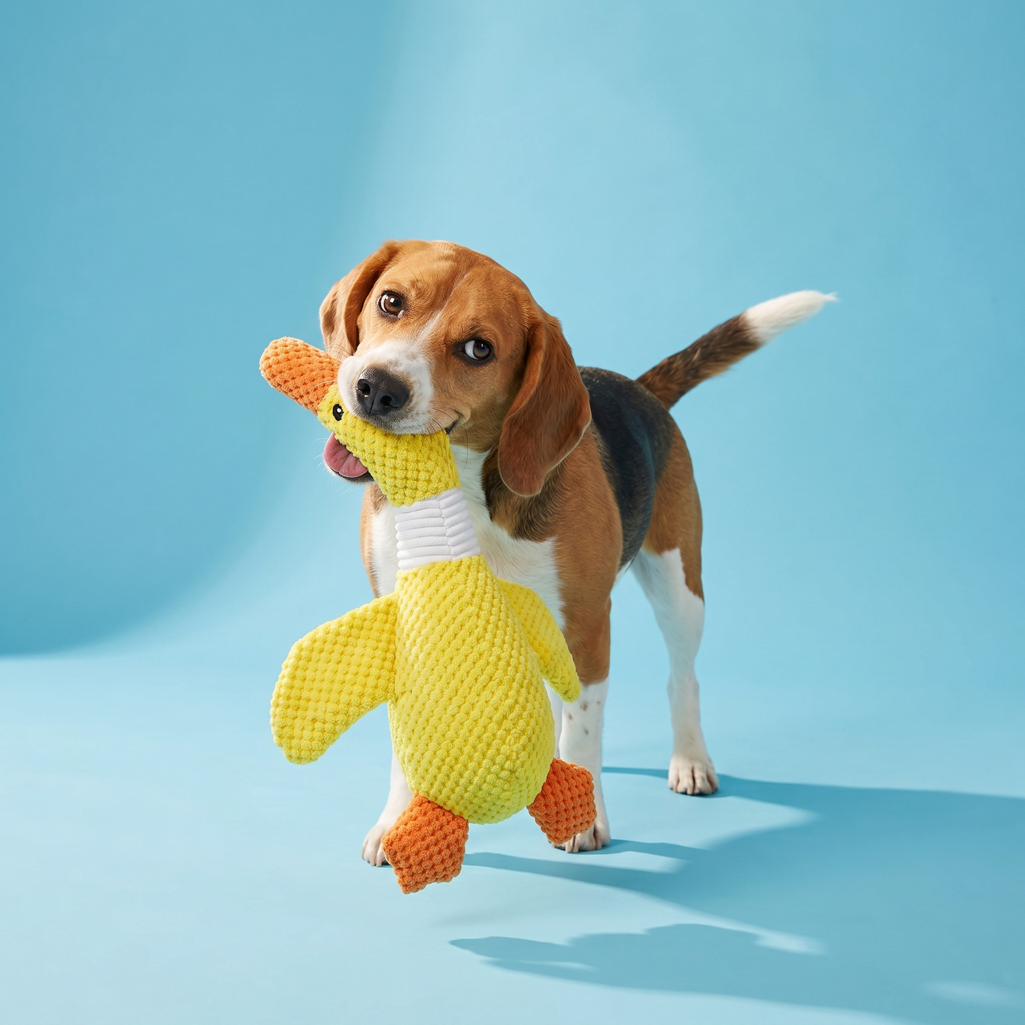 Vibrant Life Yellow Duck Plush Dog Toy with Squeaker photo 2