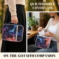 thumbnail image 5 of Xixirimido Bible Cover Case Large Quilted Bible Carrying Case with Handles, Bible Study Supplies & Accessories Christian Gifts for Church, Blue Red Wolf Galaxy, 5 of 7