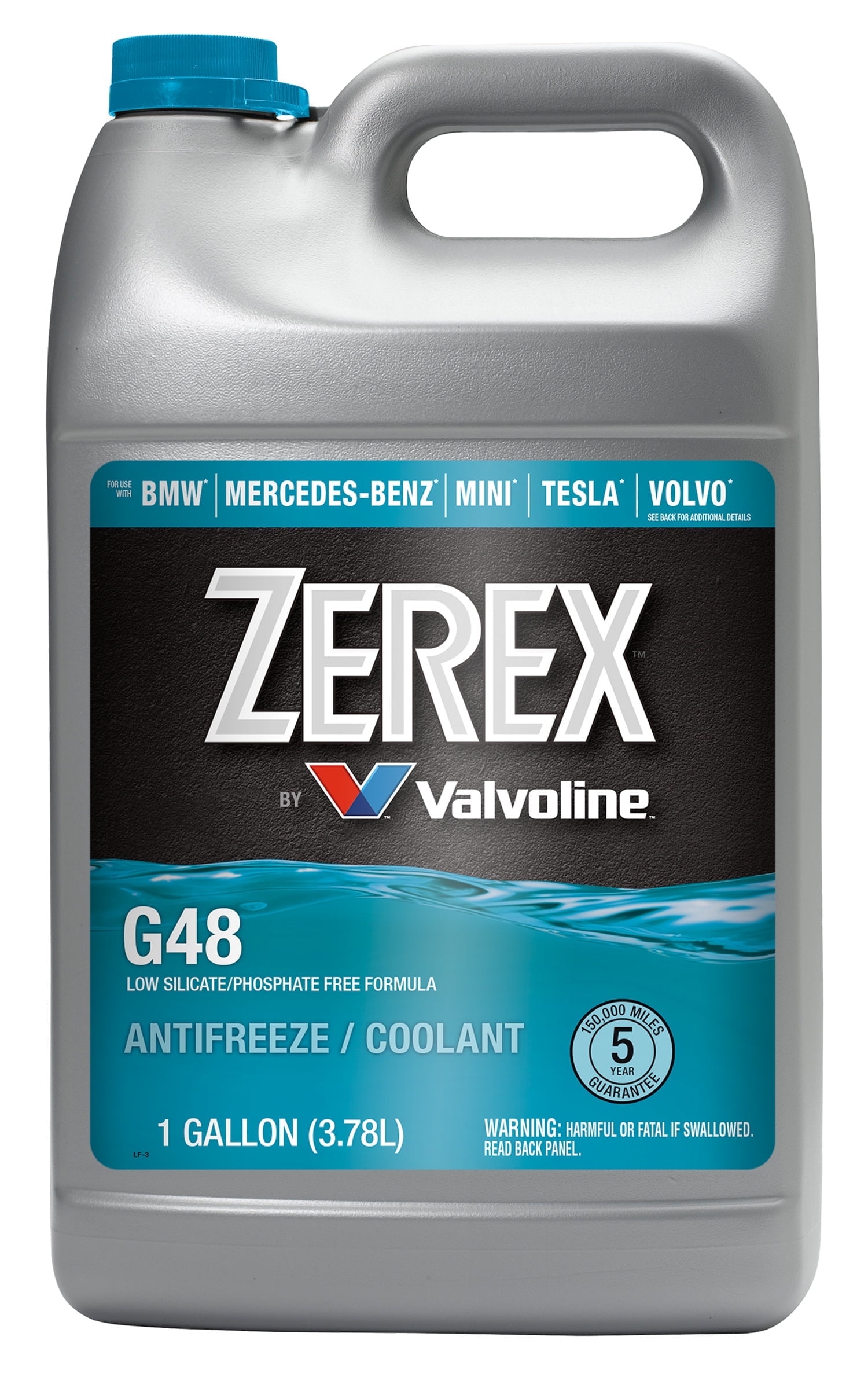 Valvoline Zerex Asian Vehicle Blue Antifreeze Coolant, Premixed 50