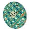 thumbnail image 3 of Designart 'Abstract Retro Pattern Design XXIV' Mid-Century Modern Wood Wall Clock, 3 of 5