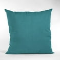thumbnail image 5 of Plutus Sky Blue Solid Shiny Velvet Luxury Throw Pillow - Double sided 18" x 18", 5 of 5
