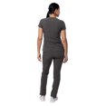 thumbnail image 2 of Adar Addition Go-Higher Scrub Set For Women - Notched V-Neck Scrub Top & Skinny Cargo Scrub Pants, 2 of 7