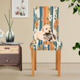 thumbnail image 6 of BZSMCE Chairs Slipcovers Dining Chair Covers Floral Stripes Creative Pattern, 6 of 7