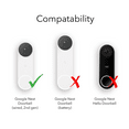 thumbnail image 4 of Wasserstein Horizontal Adjustable Mount for Google Nest Doorbell (wired, 2nd gen) - Made for Google Nest, 4 of 8