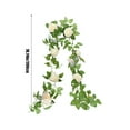 thumbnail image 3 of Simulation Rose Rattan Garland, Multicolor Artificial Flower Vine, 200cm Fake Flowers Decor, for Home Wedding Dining Room Arrangement, 3 of 6