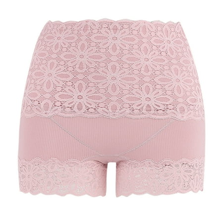Jalioing Lace Bottoms Pant Womens High Waisted Boyshorts Seamless Boxer Underwear Under Dress
