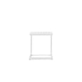thumbnail image 5 of Pemberly Row Table d'Appoint Contemporaine à Cadre en Aluminium, Blanc, 5 of 5