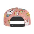 thumbnail image 2 of Kdxio Rabbit So Cute Print Snapback Hat for Men Women,Adjustable Baseball Cap, 2 of 7
