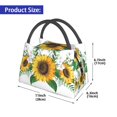 thumbnail image 2 of Easygdp Sunflowers (2) Bolsa de Almuerzo Insulada Reutilizable, Bolsa de Mano y Bandolera para Oficina, Trabajo, Viajes, 2 of 6