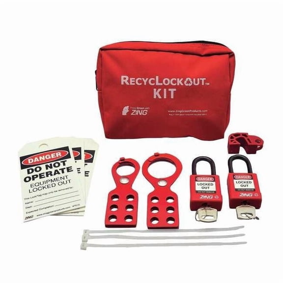 Zing Portable LockoutKit, Filled, Electrical, 11 7119