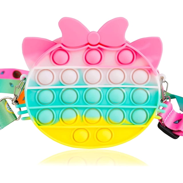 Monedero Sensory Fidget It para niñas con cierre de burbujas