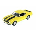 thumbnail image 2 of Diecast Car & Display Case Package - 1968 Chevy Camaro Z28, Yellow w/ Black - Welly 22448WYL - 1/24 Scale Diecast Model Toy Car w/Display Case, 2 of 3