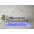 thumbnail image 3 of Ahgly Company Indoor Square Abstract Blue Modern Area Rugs, 6' Square, 3 of 4