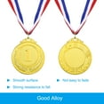 thumbnail image 4 of Uxcell Gold Award Medals, 1st  Style Winner Medals with Neck Ribbon, Golden 10Pcs, 4 of 7