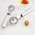 thumbnail image 4 of Stainless Steel Ice Scoop with Trigger, for Ice, Cookie Dough, Dishwasher Safe, Multiple Use Kitchen Gadget, 4 of 6
