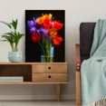 thumbnail image 5 of Colorful Tulips Bouquet Canvas Print Wall Art, Living Room Bedroom Hallway Dining Room Decor, 5 of 8