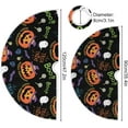 thumbnail image 3 of Coolnut Halloween Tree Skirt, Pumpkin Xmas Tree Skirt, Floor Door Round Mat Decorations for Holiday Party Home Christmas Day Ornaments,35.4", 3 of 6