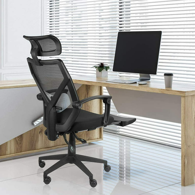 Dripex Mesh Office Chair with Headrest Ergonomic Desk Chair Adjustable Home  Office Computer Chair for Women&Men 