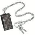 thumbnail image 4 of Ahiller Pants Chain for Men,Heavy Pocket Keychain with Double Locking Clip Anti-Theft Wallet Chains,Hip Hop Punk Long Key, 4 of 7
