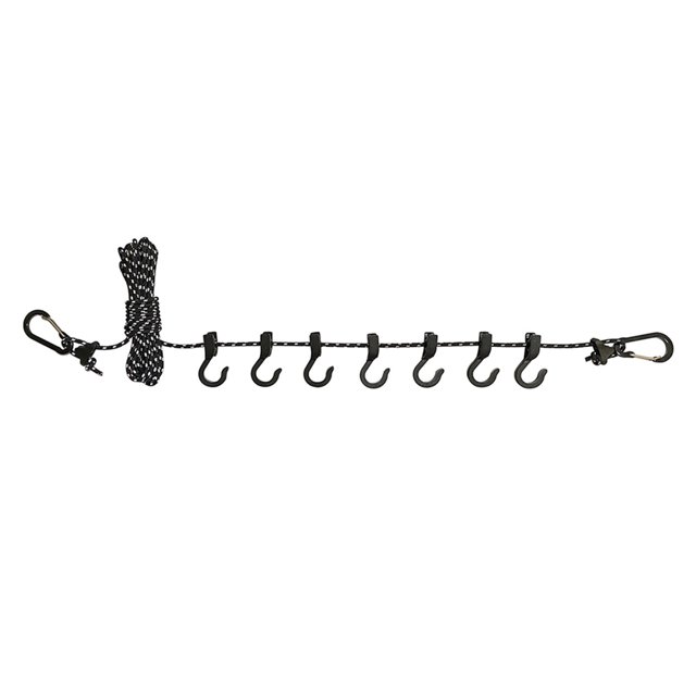 Tendedero Para Acampar Escalada Tendedero para acampar Cuerda de secado antideslizante Cuerda a prueba de viento para el hogar Picnic Senderismo