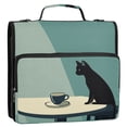 thumbnail image 5 of FORMRS Zipper Binder with Shoulder Strap 2-inch Ring 500 Sheet Capacity File Bag, Black Cat, 5 of 5