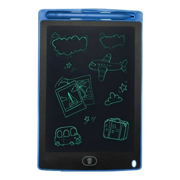 Pizarron Magico Tableta 8.5" Marthing Escritura Dibujo Copyboard, Regalo Infantil Juguete Educativo Portátil, Pantalla A Color Creación, Reutilizable, Borrable Cuaderno Dibujo LCD Azul