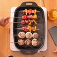 thumbnail image 2 of Griddle Pan Nonstick Maifan Stone Fish Grill Pan for Gas Stove Induction Cooktop Rectangular Roasting Baking Tray Kitchen Cooking Gadget Home BBQ，B, 2 of 4