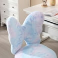 thumbnail image 5 of BOBOKY Adjustable Kids Butterfly Chair, Plush Faux Fur Swivel Chair with Wheels, Ergonomic Childrens Desk Chair for Study Reading Playroom, Girls Boys Bedroom Seat,Dreamy Blue, 5 of 9