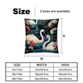 thumbnail image 5 of Swan Pillow Covers Inserts - Set of 2 Chair Pillow Covers, Decorative Pillows - Available in 16x16, 18x18, and 20x20 Inches with Unique Patterns for Any Occasion, 5 of 6