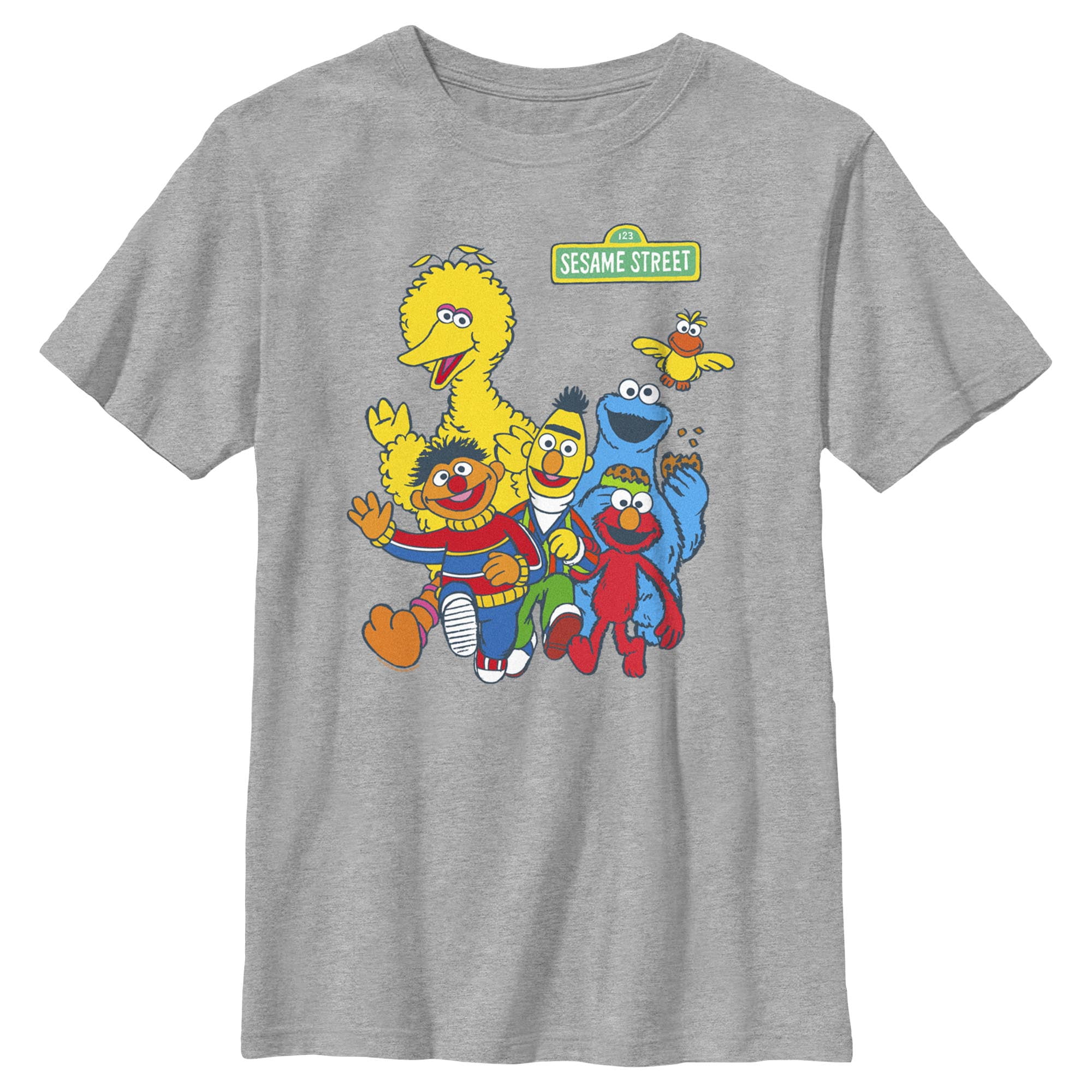 Boy's Sesame Street Main Group Shot Graphic T-Shirt