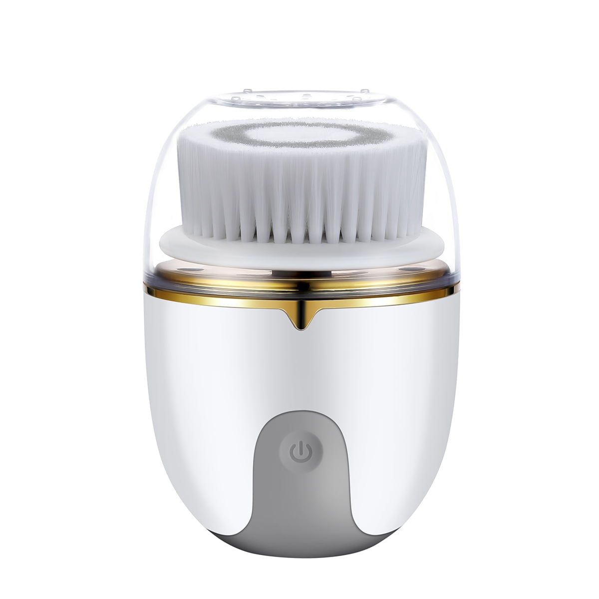 Ficcug Mini Facial Cleansing Brush IPX5 Waterproof Electric Spin Facial Brush Rechargeable for Deep Cleansing with 3 Brush Heads,Skin Exfoliating ,Face Brush for Shower and Bath Use