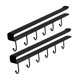 thumbnail image 5 of 2 piezas de soporte para tazas debajo del gabinete, soporte para tazas, ganchos para colgar utensilios de cocina Negro, 5 of 9