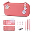 thumbnail image 2 of Switch Lite Case, 17 in 1 Switch Lite Accessories Bundle with Carrying Case, Game Case, Screen Protector, Stand, Thumb Grips - Pink, 2 of 8