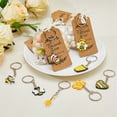 thumbnail image 3 of 18 Sets Bees Theme Party Favors Sunflower lovely Party Return Gifts for Wedding Birthday Bridal Including Yellow PVC Keychain Organza Gift Bags, 3 of 5