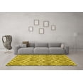 thumbnail image 3 of Ahgly Company Indoor Rectangle Trellis Yellow Modern Area Rugs, 5' x 7', 3 of 4